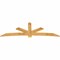Ekena Millwork Alberta Rough Sawn Timber Gable Bracket, Western Red Cedar, 108"W x 36"H x 2"D x 6"F, 8/12 Pitch GBW108X36X0206ALB00RWR - alternate 3